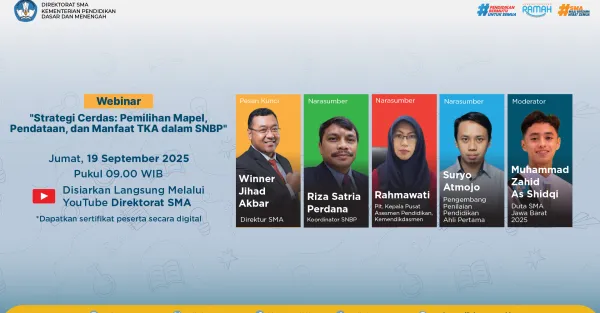 Webinar Strategi Cerdas: Pemilihan Mapel, Pendataan, dan Manfaat TKA dalam SNBP